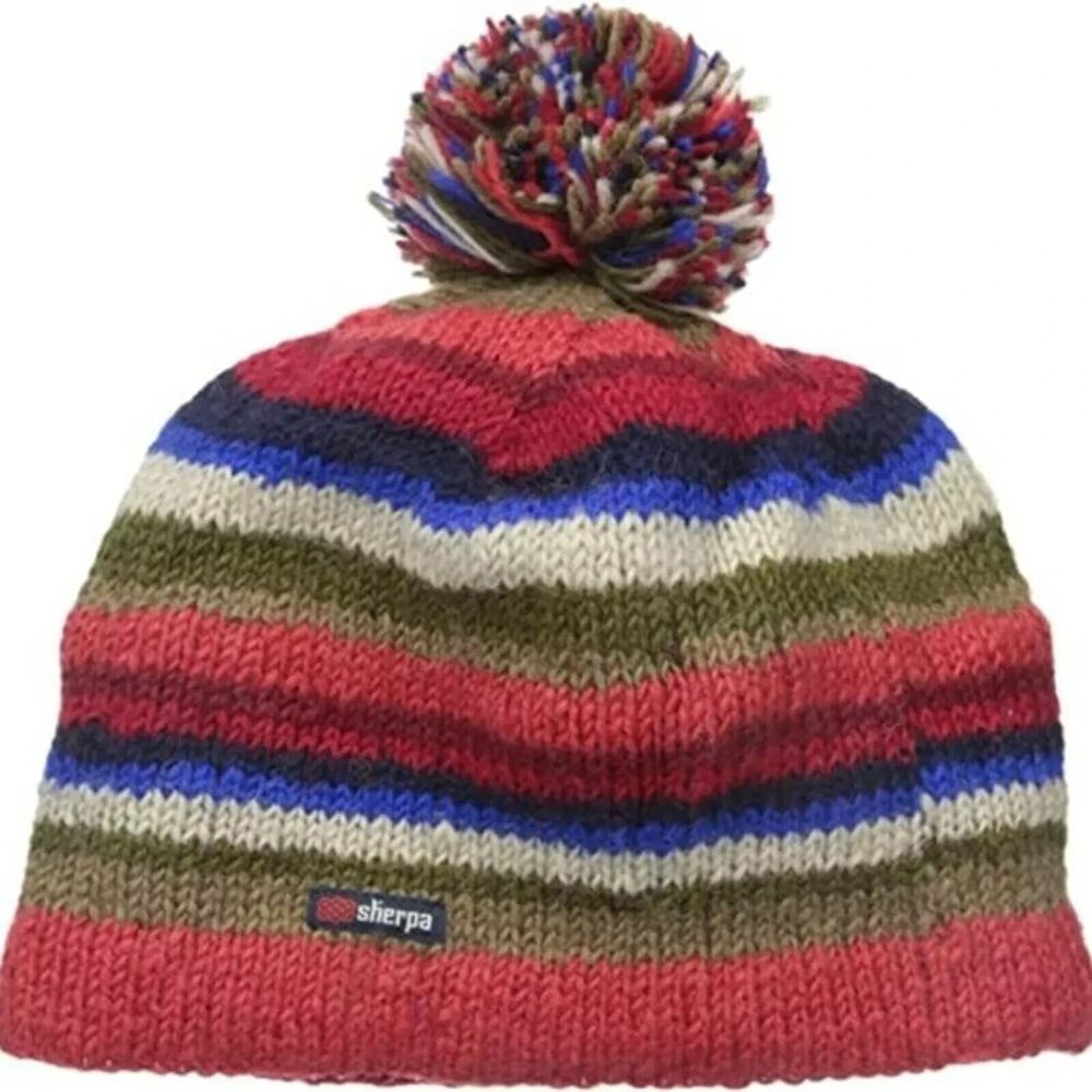 Kids WOOL l Pangdey Hat #167 Dasain Red LARGE/XL SHERPA